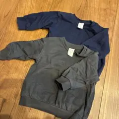 H&M ベビー スウェット トレーナー 2枚セット 4-6M