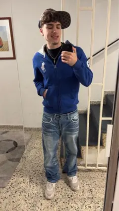 Polo by Ralph Lauren ジップパーカー ブラック系ビッグポニー