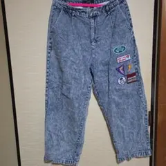 Beno パッチ付きデニムパンツ