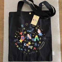BTS DNA トートバッグ ブラック　エコバックのサムネイル