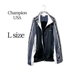 Champion USA ジャージ トラックジャケット L 黒のサムネイル