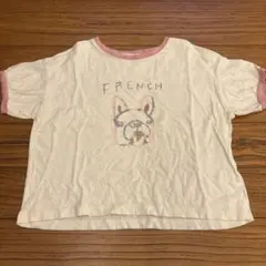 cotton house Ｓ90 Tシャツ　フレンチブルドッグ