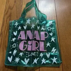 [新品]夏使用ANAP GIRLクリアグリーン　ビニールミニトートのサムネイル