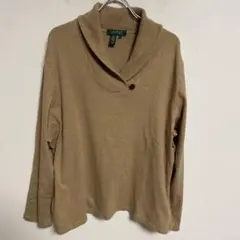 POLO RALPH LAUREN ベージュ ショールカラー 長袖 2XL