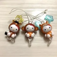 干支ハローキティ鈴 ねずみ うま さる 3個セット - メルカリ