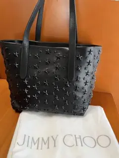 JIMMY CHOO スタースタッズ トートバッグ ブラックのサムネイル