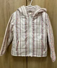 ジャケット 花柄 120 裏モコモコ