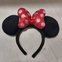 【美品】ミニーマウス 耳カチューシャ 東京ディズニーリゾート