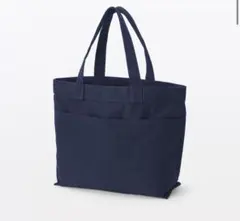 無印良品　帆布　横型トートバッグ