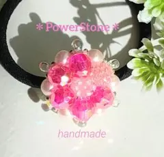 ✳ピンクアゲート✳天然石 パール ベリー オーロラピンク ヘアゴム 大人