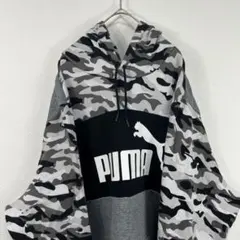 00s y2k プーマ puma ロゴ パーカー 迷彩