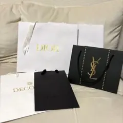 Dior YSL等 ショップ袋 5点セット