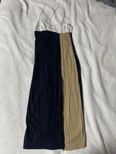 ZARA キャミワンピース ドレス ネイビー ホワイト ベージュ