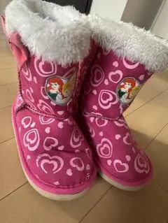 お値下げ　キッズ　ディズニー　プリンセス　ブーツ 18cm 女の子　ピンク