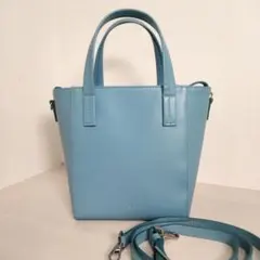 VASIC ヴァジック 2way トートバッグ ショルダーバッグ レザー 水色のサムネイル
