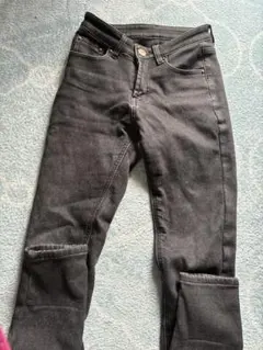 神戸レタス　裏起毛デニム　スキニーパンツ　あたたかパンツ