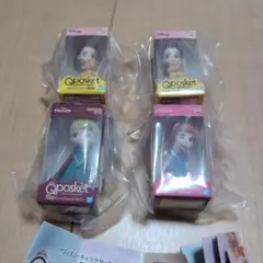 ディズニー Qposket キューポスケット　ミニチュアコレクション　4体セット