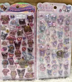 うるちゅるポップシール サンリオ マイメロディ/クロミ＆日焼けキティ