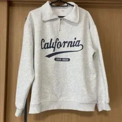 ハーフジップ　トレーナー　　M