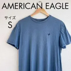 AMERICAN EAGLE くすみブルー Tシャツ