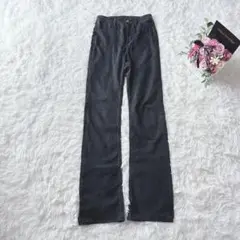 5512 H＆M ストレートパンツ レディース ボトム カジュアル シンプル 黒