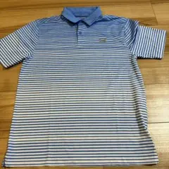 Under Armour ポロシャツ MD/M 青白ストライプ