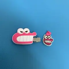 ワニやまさん ヘアクリップ ワッペン 짱구
