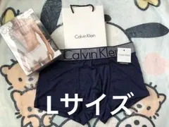 メンズ　L紺色　Calvin Klein ボクサーパンツ　ボクサーブリーフのサムネイル