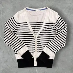 GU ボーダーカーディガン M レディース