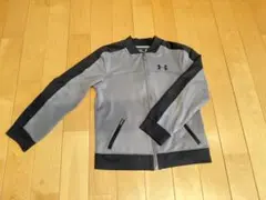 アンダーアーマー グレー ブラック ジャケット ジャージ 130