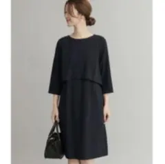 アーバンリサーチドアーズ　　 レイヤード　ワンピース ネイビー
