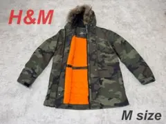 H&M エイチアンドエム　未使用　ダウンジャケット　迷彩　　ヌプシ　カナダグース