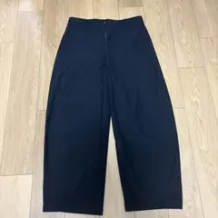 2025 ユニクロ　ladies Navy ジャージーバレルレッグパンツ　XL