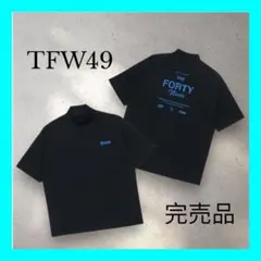 定価2.6万　新品未使用　TFW49 モックネック　Tシャツ L ブラック TFW49 - SIDE PANEL SHORT SLEEVE MOCKNECK | ポロシャツ