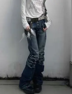00s archive PPFM white denim - メルカリ
