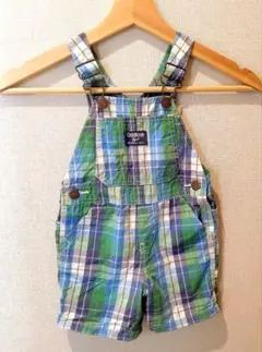 OshKosh B'gosh チェック柄 ヴィンテージオーバーオール 18ヶ月