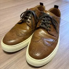 COLE HAAN ウィングチップ レザー スニーカー ブラウン 26.5 美品のサムネイル
