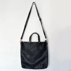 未使用！FESTAフェスタ イタリア製ショルダーバッグ ハンドバッグ2way黒