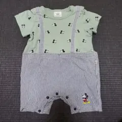 babydoll ミッキー柄ロンパース 80