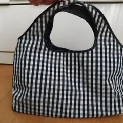 agnès b. チェック柄トートバッグ