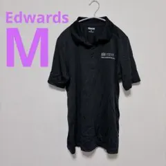 美品】Edwards 【M】ブラック 半袖メンズポロシャツ