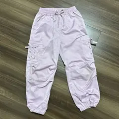 サイドポケット付き　カーゴパンツ ピンク