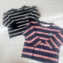 ストライプ 長袖Tシャツ ロンＴ セット