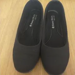 Pansy Walk ブラックパンプス 230 EEE