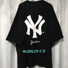 MLB ヤンキース デカロゴ Tシャツ 4Lサイズ ②