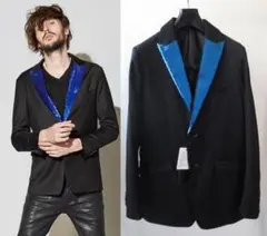 定価3万 21A/W NO ID. BLACK スパンコール 2Bジャケット 1