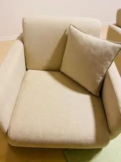 生活雑貨 ソファベッド 1人掛け ベージュ トリプル折りたたみ コンパクトタイプ