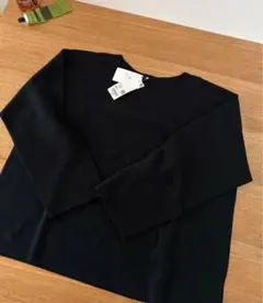 UNIQLO 3Dコットンクルーネックセーター3XL BK未使用品