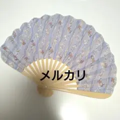 アクシーズファム　アクシーズ　扇子　うちわ　貝殻　マリン　パープル　紫　ミニ