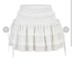ANDWANG Sculpted Ribbon Flare Skirt - メルカリ